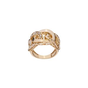 انگشتر طلا 18 عیار زنانه گلدم مدل r 3090004