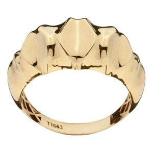 انگشتر طلا 18 عیار زنانه گلدم مدل r 3090044