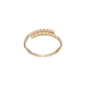 انگشتر طلا 18 عیار زنانه گلدم مدل r 3090095