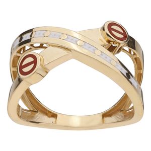 انگشتر طلا 18 عیار زنانه گلدم مدل r 390014
