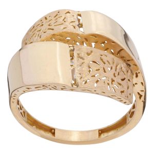 انگشتر طلا 18 عیار زنانه گلدم مدل r 390017