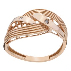 انگشتر طلا 18 عیار زنانه گلدم مدل r 390035
