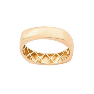 انگشتر طلا 18 عیار مردانه دوست خوب مدل مربعی کد dk226 سایز 64