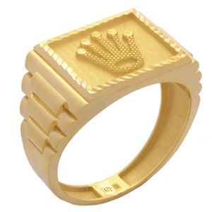انگشتر طلا 18 عیار مردانه طلای مستجابی مدل رولکسی کد t472 8541 سایز 62