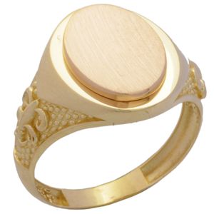 انگشتر طلا 18 عیار مردانه طلای مستجابی مدل گرد کد t250 سایز 62