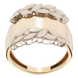 انگشتر طلا کم اجرت 18 عیار زنانه گلدم مدل r 390042