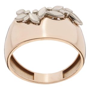 انگشتر طلا کم اجرت 18 عیار زنانه گلدم مدل r 390053