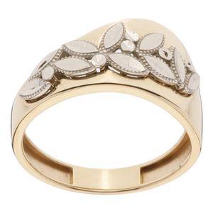 انگشتر طلا کم اجرت 18 عیار زنانه گلدم مدل r 390054