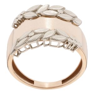 انگشتر طلا کم اجرت 18 عیار زنانه گلدم مدل r 390064