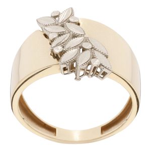 انگشتر طلا کم اجرت 18 عیار زنانه گلدم مدل r 390065