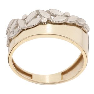 انگشتر طلا کم اجرت 18 عیار زنانه گلدم مدل r 390066