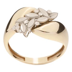 انگشتر طلا کم اجرت 18 عیار زنانه گلدم مدل r 390069