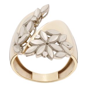 انگشتر طلا کم اجرت 18 عیار زنانه گلدم مدل r 390074