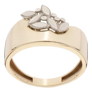 انگشتر طلا کم اجرت 18 عیار زنانه گلدم مدل r 390083