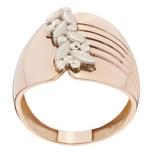 انگشتر طلا کم اجرت 18 عیار زنانه گلدم مدل r 390084