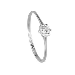 انگشتر نقره زنانه مدل single stone