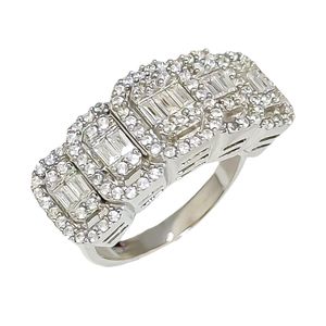 انگشتر نقره زنانه مدل بهناز کد 0094_shshr