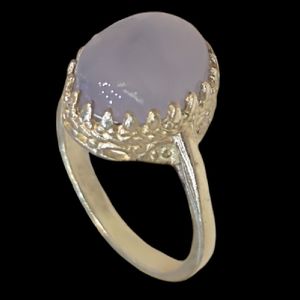 انگشتر نقره زنانه مدل سنگ عقیق یمانی سوسنی کد 320