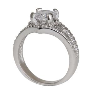 انگشتر نقره زنانه مدل کوارتز مخراج کاری برلیان آبکاری رادیوم کد awr_1869