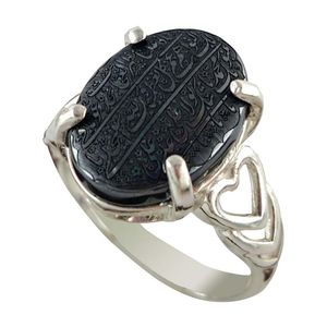 انگشتر نقره زنانه ملک زیور مدل نادعلی حدید کد 23