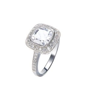 انگشتر نقره زنانه کوبیک مدل qr 5504