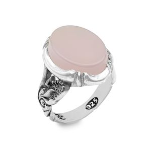 انگشتر نقره عقیق مردانه مدل dkrim ab6 1