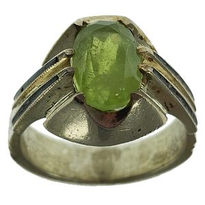 انگشتر نقره مردانه سلین کالا مدل زبرجد کد 55