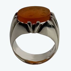 انگشتر نقره مردانه مدل r1581