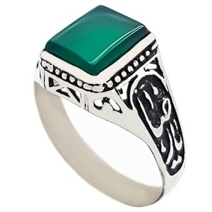 انگشتر نقره مردانه مدل va6273