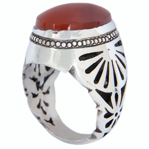 انگشتر نقره مردانه مدل رکاب دست ساز کد am_5064