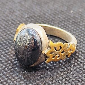 انگشتر نقره مردانه مدل سنگ حدید صینی کد 236