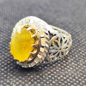 انگشتر نقره مردانه مدل سنگ یاقوت آفریقایی کد 33