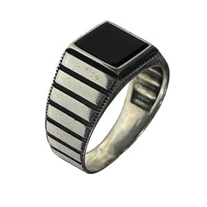 انگشتر نقره مردانه مدل عقیق 020