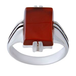 انگشتر نقره مردانه مدل عقیق کد p600