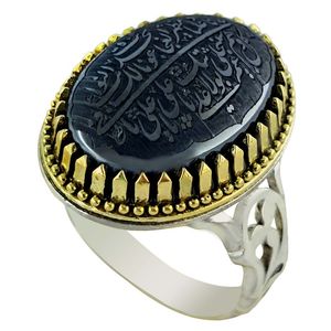 انگشتر نقره مردانه ملک زیور مدل حدید کد 351
