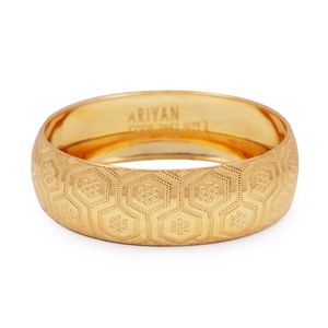 تک‌پوش طلا کم اجرت 18 عیار زنانه طلای ترنم مدل رایان سایز 2