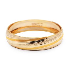 تک‌پوش طلا کم اجرت 18 عیار زنانه طلای ترنم مدل شریف ۲ سایز 4
