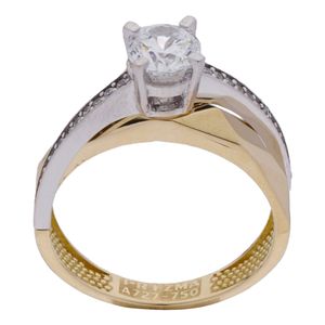 حلقه طلا 18 عیار زنانه مایا ماهک مدل mr1099 طرح سولیتر