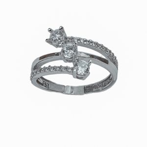 حلقه طلا 18 عیار زنانه مدل سولیتر