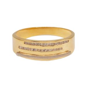 حلقه طلا 18 عیار مردانه سهی مدل vr17 10