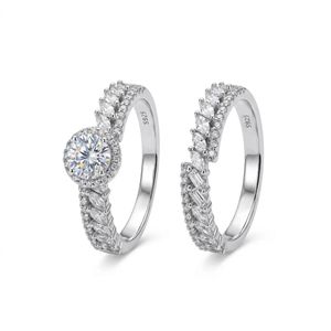 حلقه و پشت حلقه نقره اتمی‌ زنانه مدل r89009