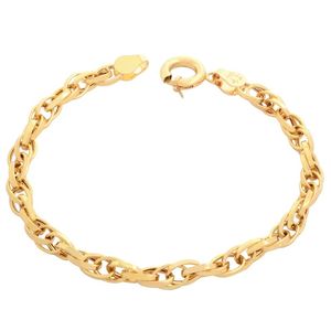 دستبند زنجیری طلا کم اجرت 18 عیار زنانه طلای مستجابی مدل سی پیو کد 19e1333