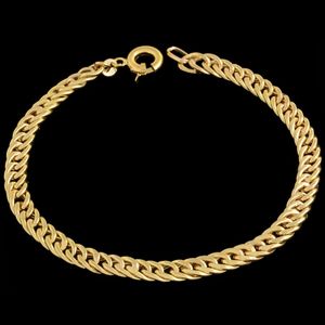 دستبند زنجیری طلا کم اجرت 18 عیار زنانه طلای مستجابی مدل سیسیل e257 کد 8641