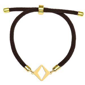 دستبند طلا 18 عیار دخترانه وی وی گلد گالری مدل لوزی کد bs2200