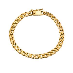دستبند طلا 18 عیار مردانه گالری رحمانی مدل کارتیه تخت c06