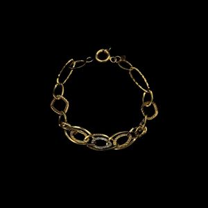 دستبند طلا کم اجرت 18 عیار زنانه ناریا مدل هرمس کلاسیک کد b30 07