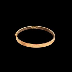 دستبند طلا کم اجرت 18 عیار زنانه ناریا مدل کارتیه پیچ روسی کد 3