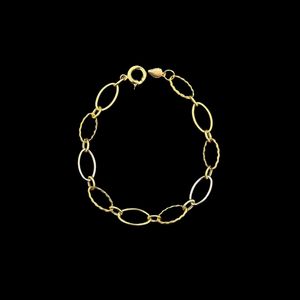 دستبند طلا کم اجرت 18 عیار زنانه ناریا مدل کلاسیک کد a001