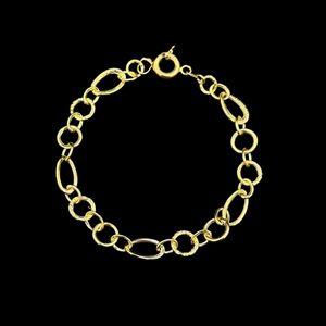دستبند طلا کم اجرت 18 عیار زنانه ناریا مدل کلاسیک کد a002