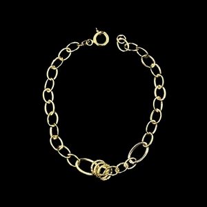 دستبند طلا کم اجرت 18 عیار زنانه ناریا مدل کلاسیک کد b11